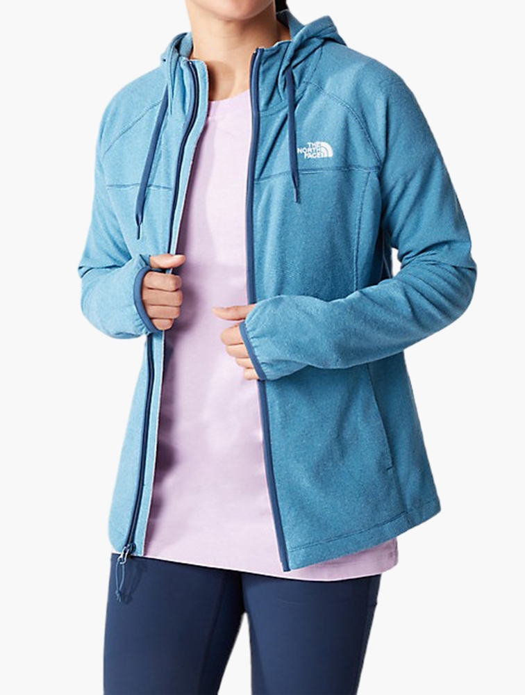 The north face women's 2025 mezzaluna full zip fleece hoodie
